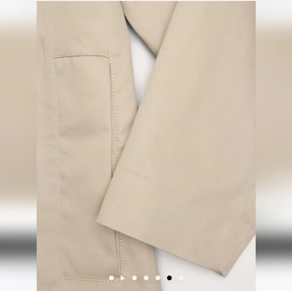 Banana Republic Bonded Cotton Mac Trench Coat natural stone gray - Picture 6 of 7